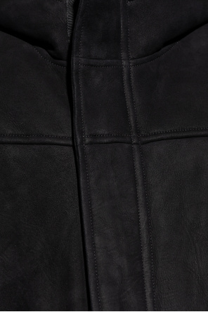 Yves Salomon Hooded leather coat