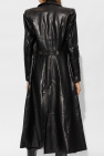 Temperley London BLACK ‘Paso’ leather coat