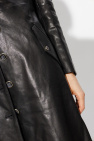 Temperley London BLACK ‘Paso’ leather coat