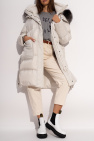 Yves con salomon Down coat with fox fur