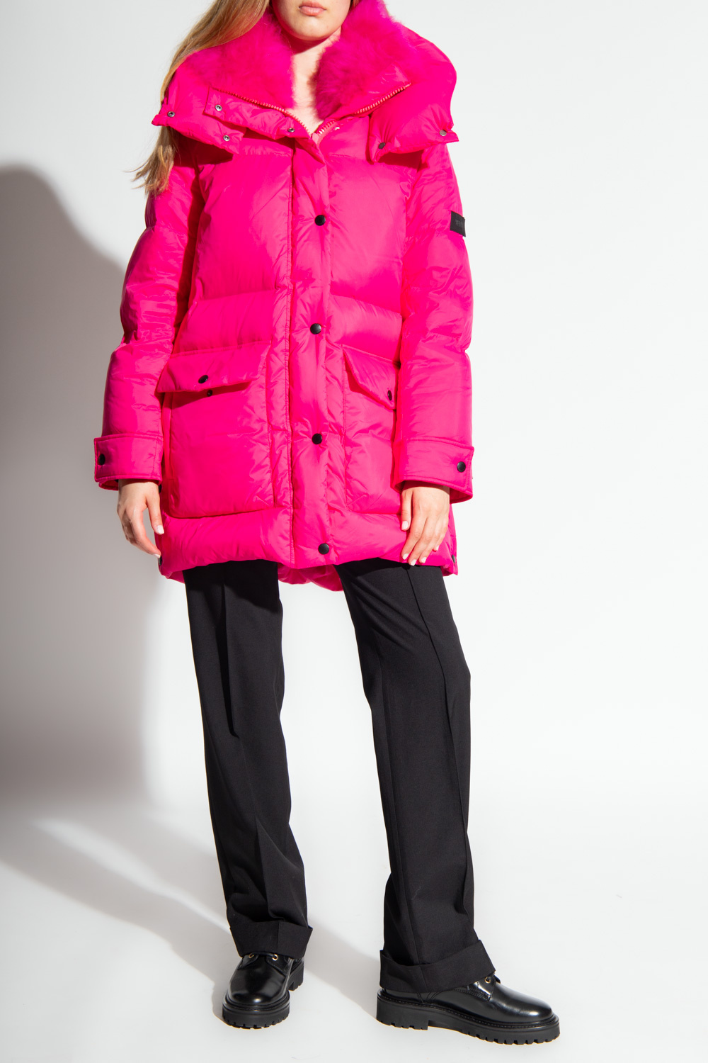 Yves salomon cap Down jacket