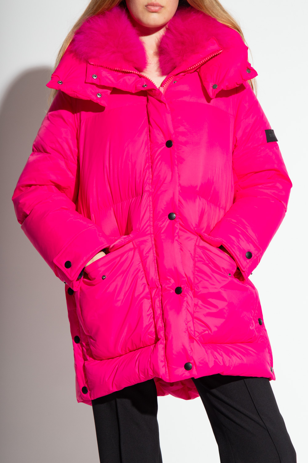 Yves salomon cap Down jacket