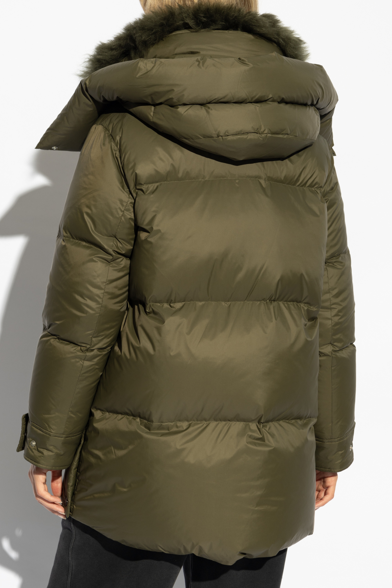 Yves Salomon Down jacket with fur collar