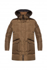 Yves Salomon Down jacket with fox fur