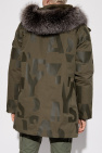 Yves Salomon Down jacket with fox fur