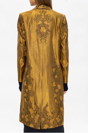 DRIES VAN NOTEN JACQUARD COAT Jacquard coat