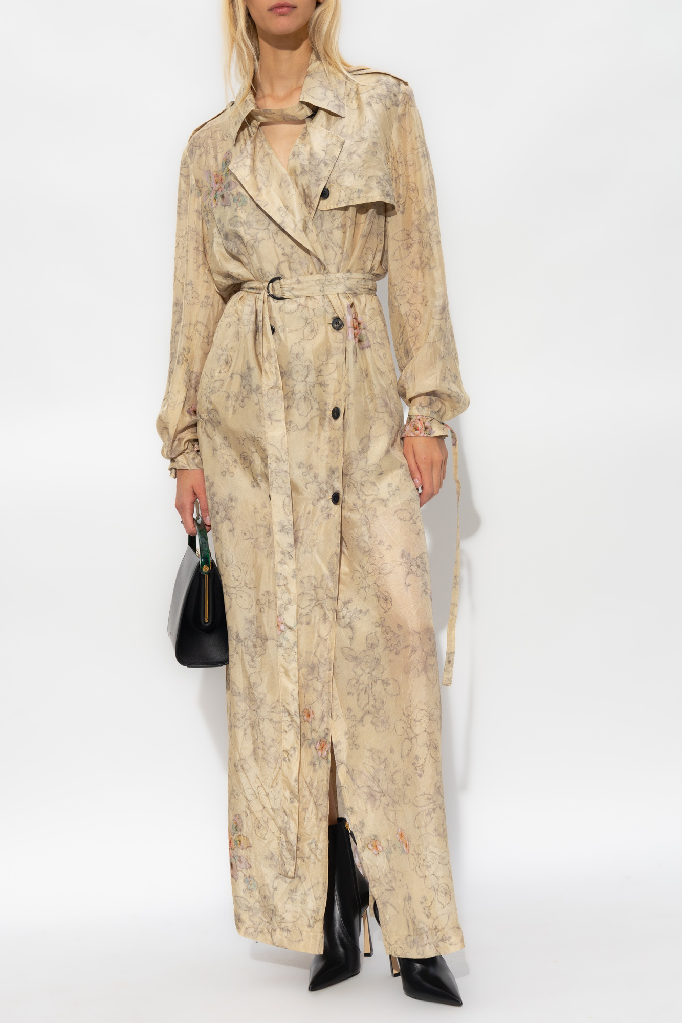 Dries Van Noten Silk trench coat | Women's Clothing | Vitkac