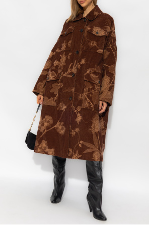 Reversible coat od Prada corduroy single-breasted jacket
