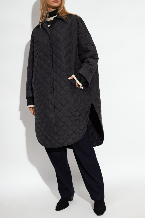 TOTEME Black Quilted Coat