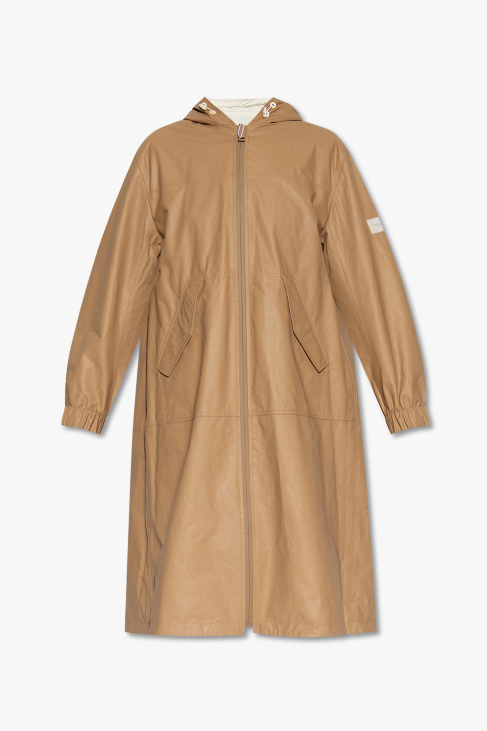 Yves Salomon Hooded reversible coat