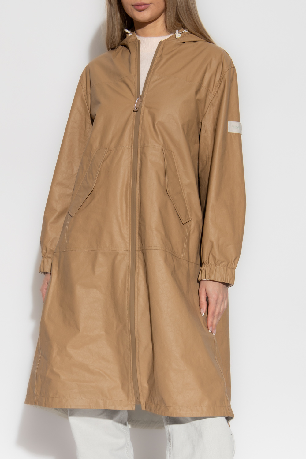 Yves Salomon Hooded reversible coat