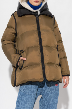 Yves salomon kki Jacket with leather insert