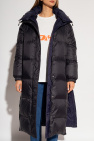 Yves Salomon BLACK Reversible down coat with logo
