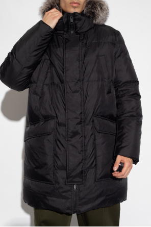 Yves Salomon Waterproof Down jacket with logo