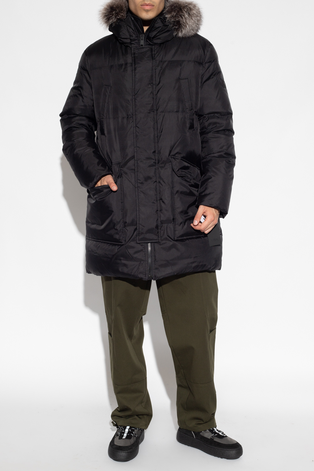 Yves Salomon Down jacket with logo