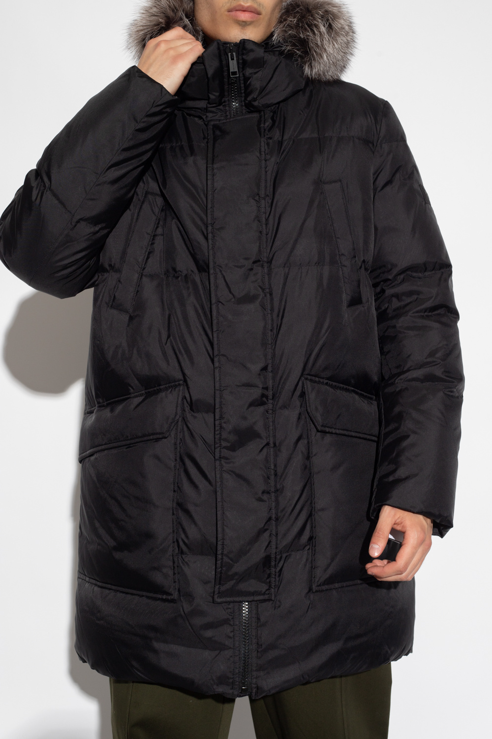 Yves Salomon Down jacket with logo