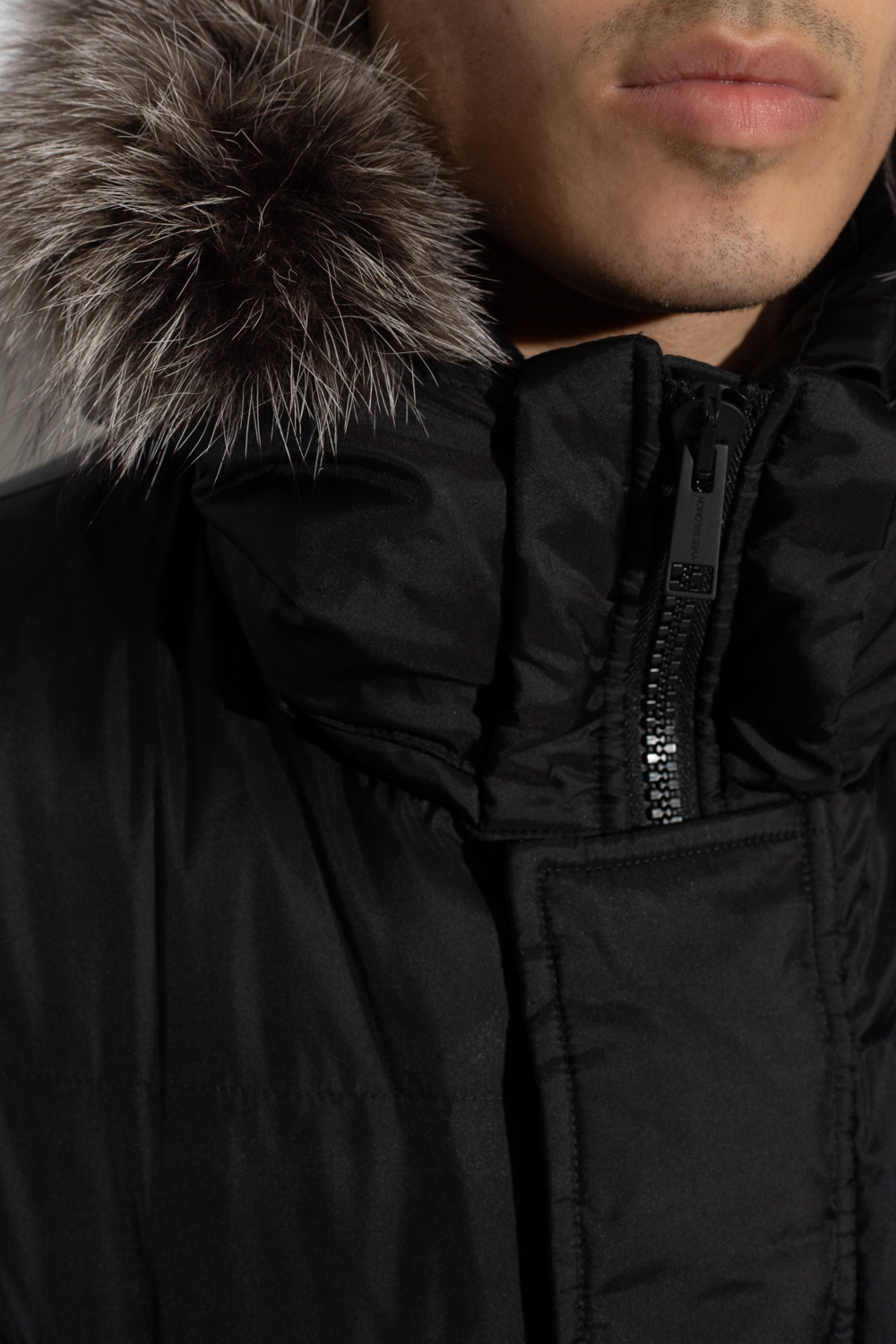 Yves Salomon Down jacket with logo