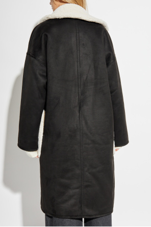 Munthe Reversible shearling coat with pockets