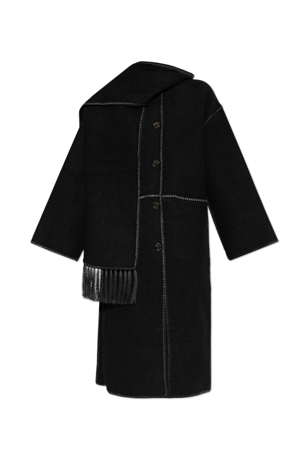 TOTEME Wool coat with scarf