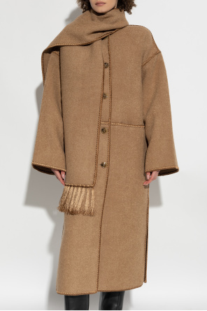 TOTEME Wool coat with scarf