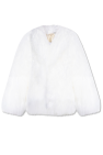 The Attico WHITE Short Fur Coat
