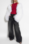 The Attico WHITE Short Fur Coat