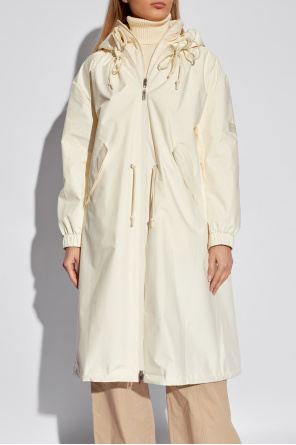 Yves Salomon Two-layered coat with hood