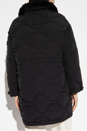 Yves Salomon Hooded quilted jacket