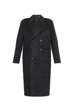 Checked coat