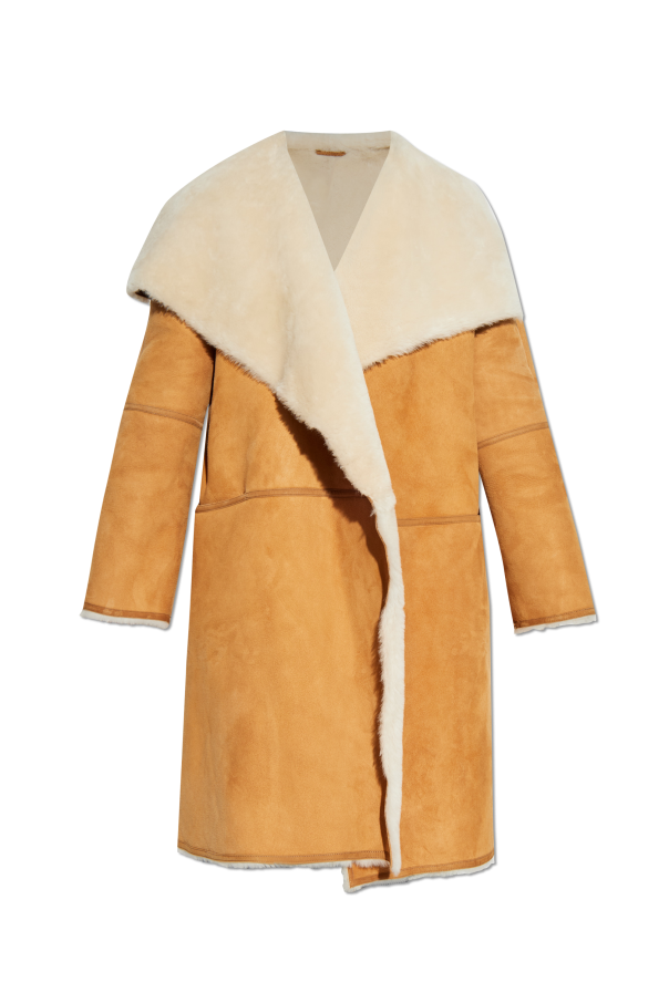 Shearling coat with pockets od TOTEME
