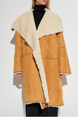 TOTEME Shearling coat with pockets