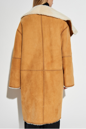 TOTEME Shearling coat with pockets