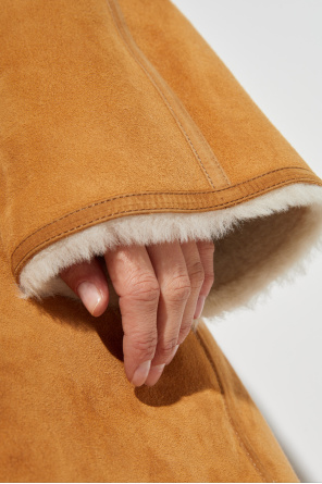 TOTEME Shearling coat with pockets