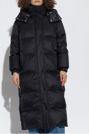 Yves Salomon Long reversible jacket with removable hood
