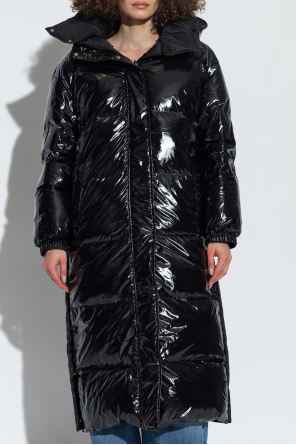 Yves Salomon Long reversible jacket with removable hood