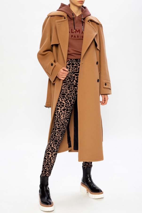 MSGM Belted wool coat