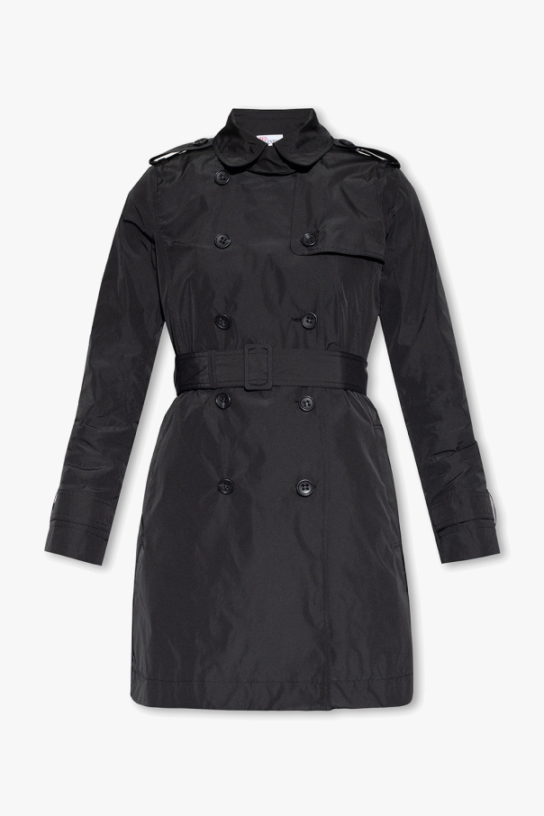 Red valentino VBS5ZK04 Trench coat with pleated back
