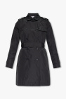 Red Valentino BLACK Trench coat with pleated back