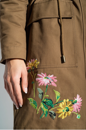 Red Valentino Embroidered parka