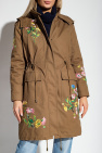 Red Valentino GREEN Embroidered parka