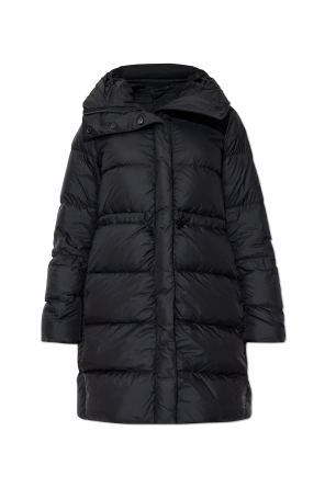 Down jacket with hood