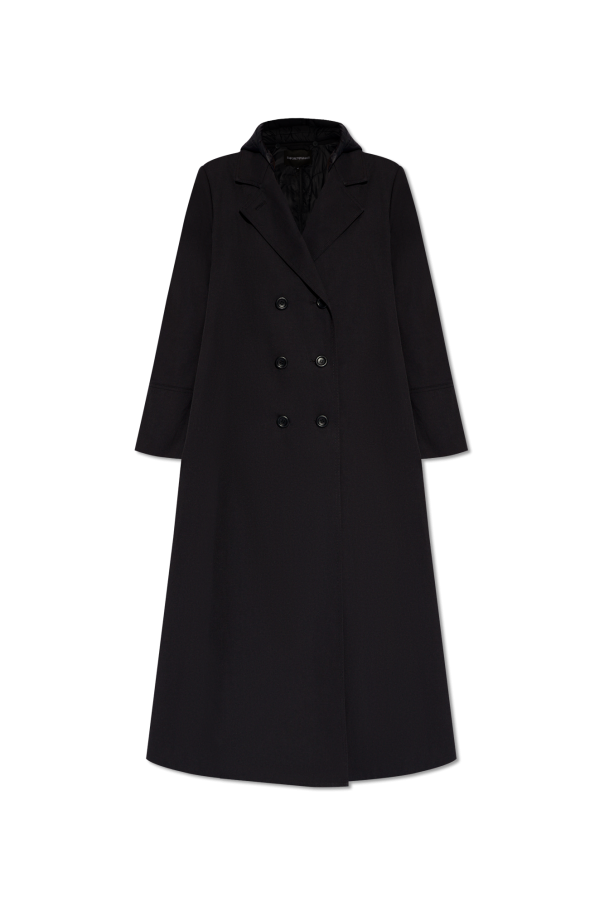 Emporio Armani Trench coat with detachable hood