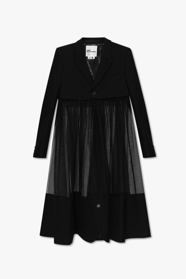 Comme des Garçons Noir Kei Ninomiya Coat with tulle
