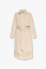 Emporio Armani beige Trench coat with logo