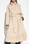 Emporio Armani beige Trench coat with logo