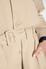 Emporio Armani beige Trench coat with logo