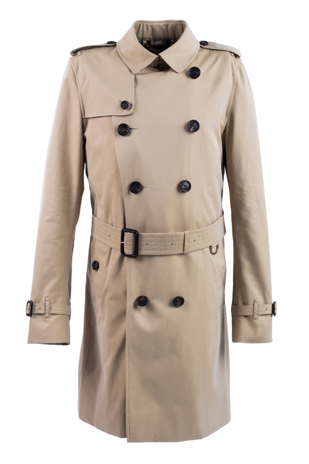 Beige Double-Breasted 'Kensington' Trench Coat Burberry - Vitkac Italy