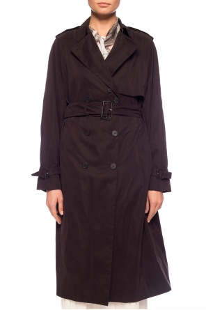 The Row Double-breasted trench coat with belt