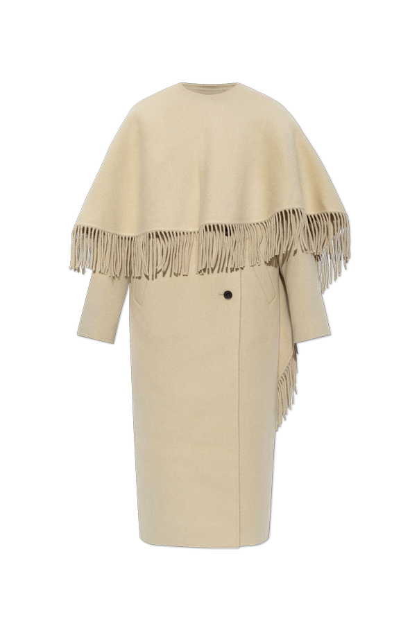 Wool coat with scarf od RÓHE