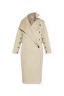 Courrèges beige Double-breasted trench coat